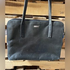 Perlina vintage leather messenger bag purse